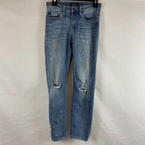 Judy Blue Relaxed Jeans 5/27 Blue Distressed Destroyed